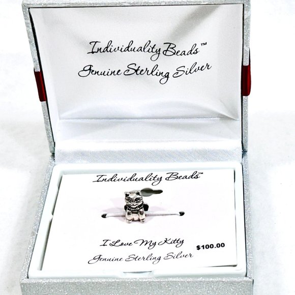 Sterling Silver Cat Individuality Bead - New in Box - Picture 2 of 8